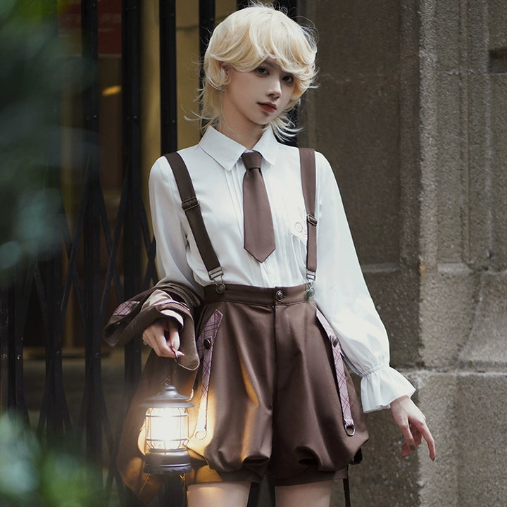 Vintage Ouji Lolita Outfit, Detective-Inspired 42714:782980