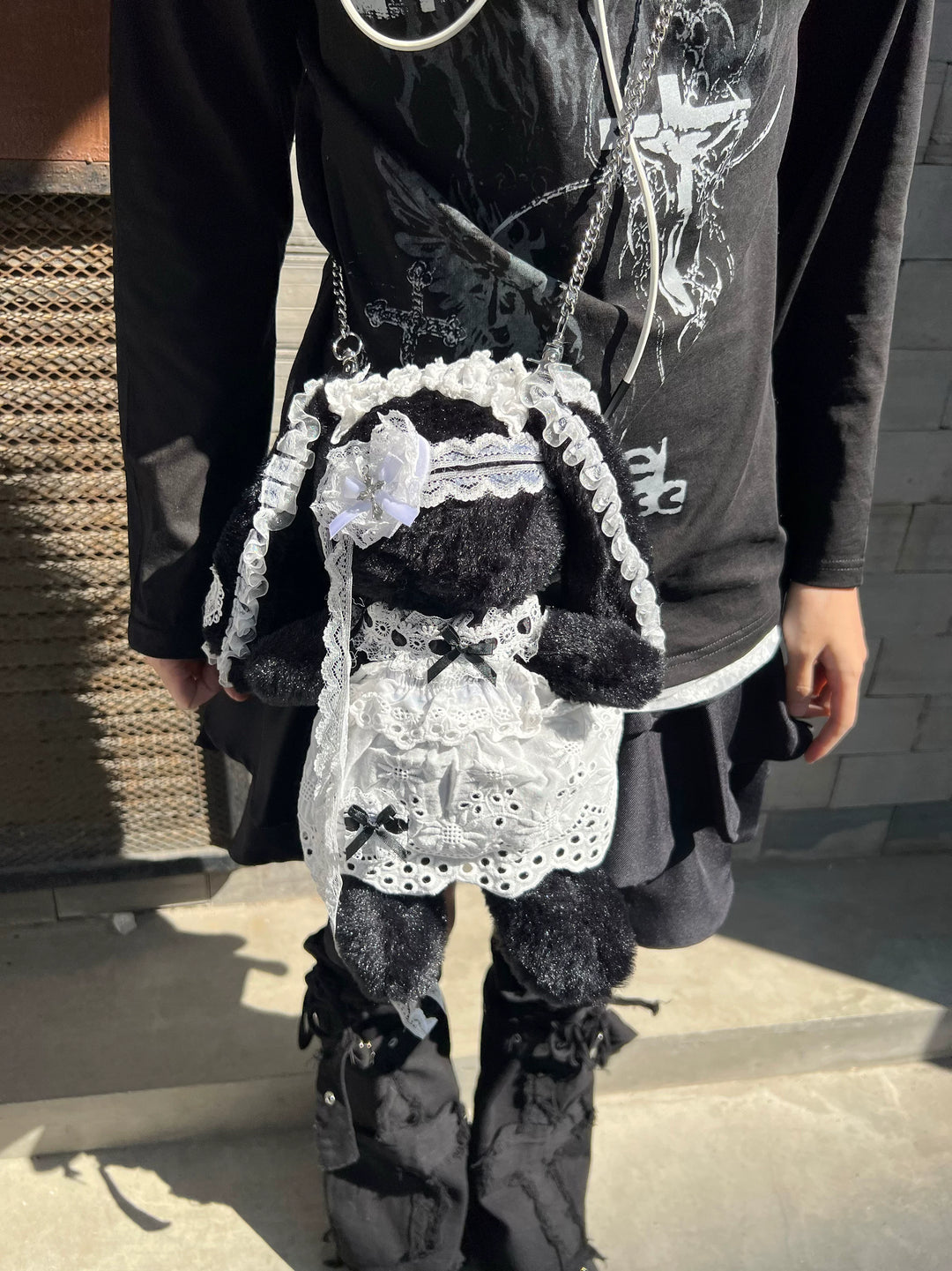 Subculture Bunny Shaped Plush Bag, Detachable Bag Straps 45763:870466