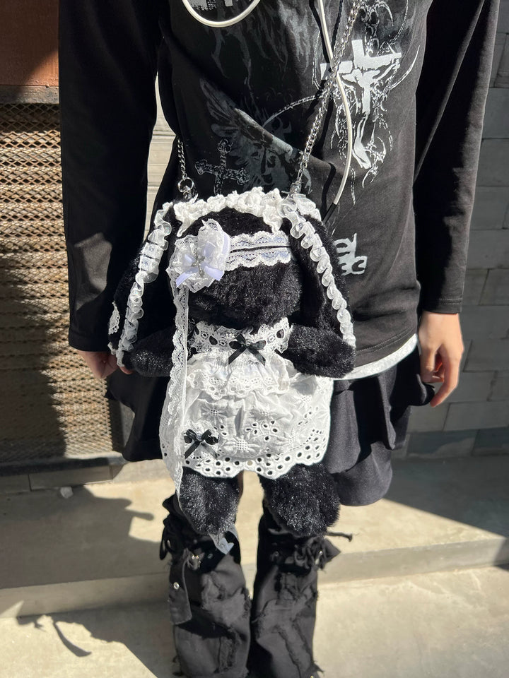 Subculture Bunny Shaped Plush Bag, Detachable Bag Straps 45763:870466