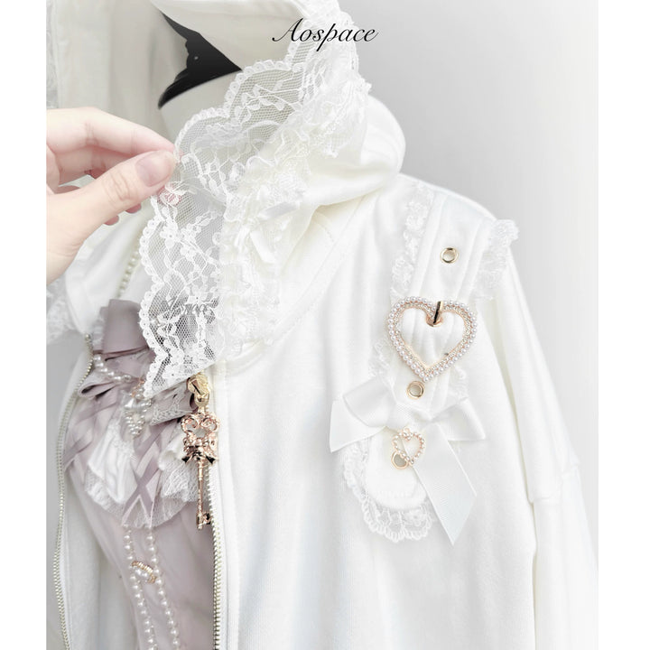 Subculture Hooded Sweatshirt, Oversized & Cat Ear 44926:829640