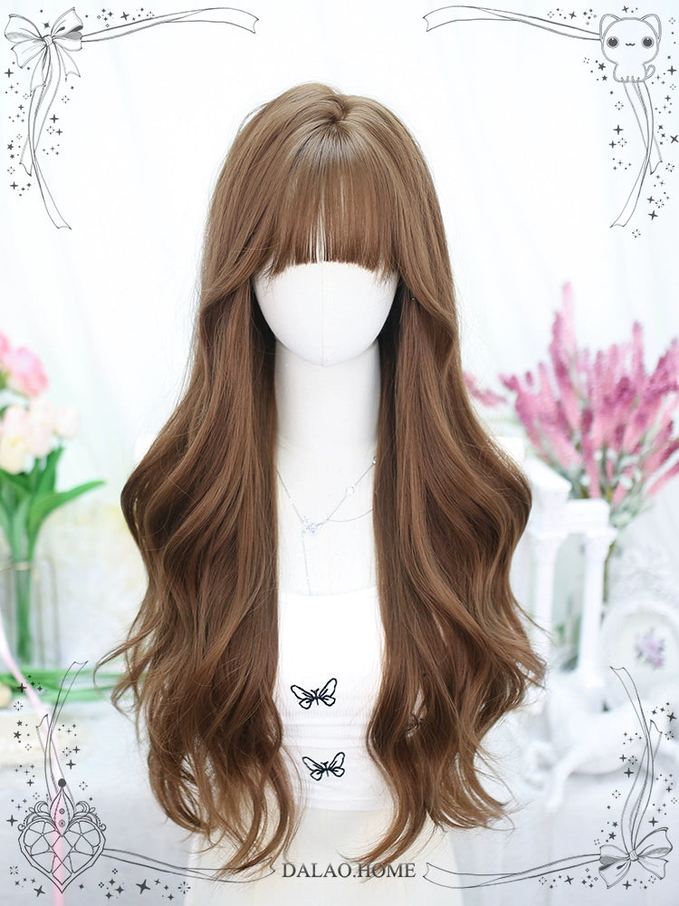 Lolita Wig Brown Big Wave Long Curly Wig 35602:496360 35602:496360