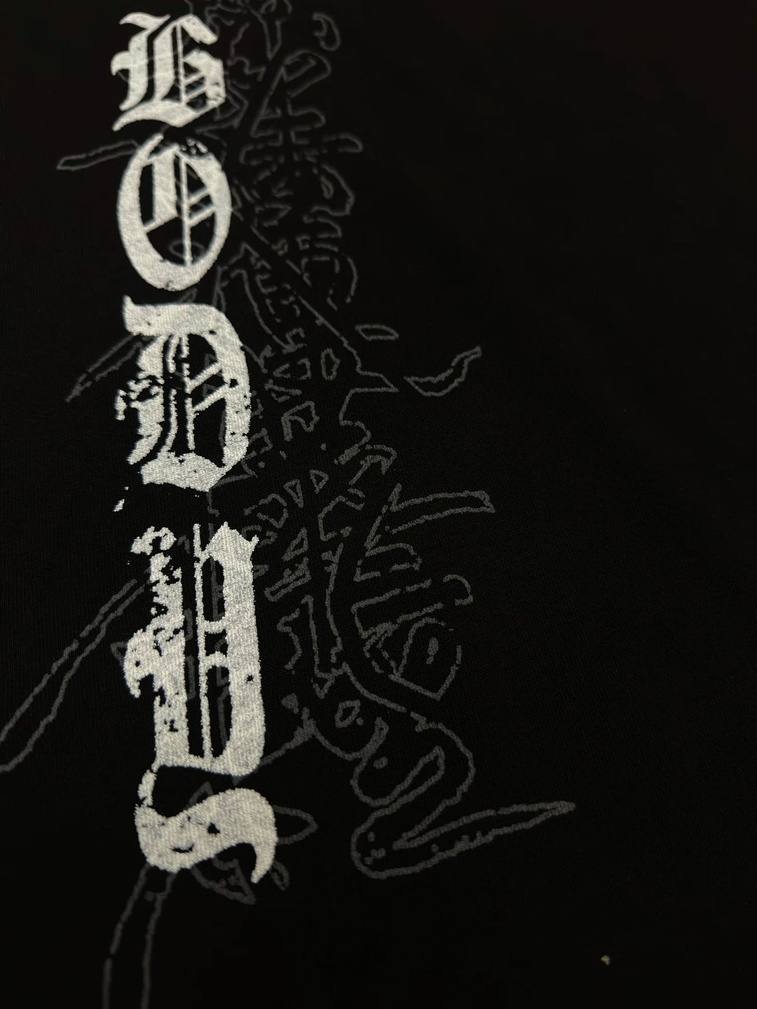 Subculture Black Printed T-shirt, Standard Shoulder Cut 45697:859419