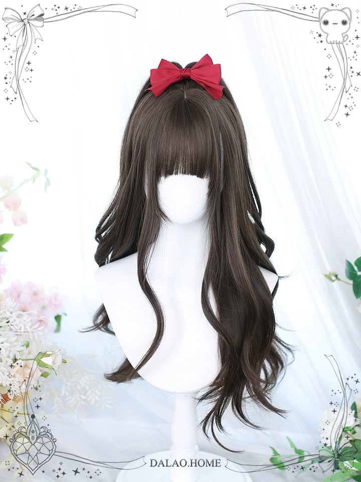 Lolita Wig Long Curly Hair And Straight Bang Multicolors 35930:507092 35930:507092