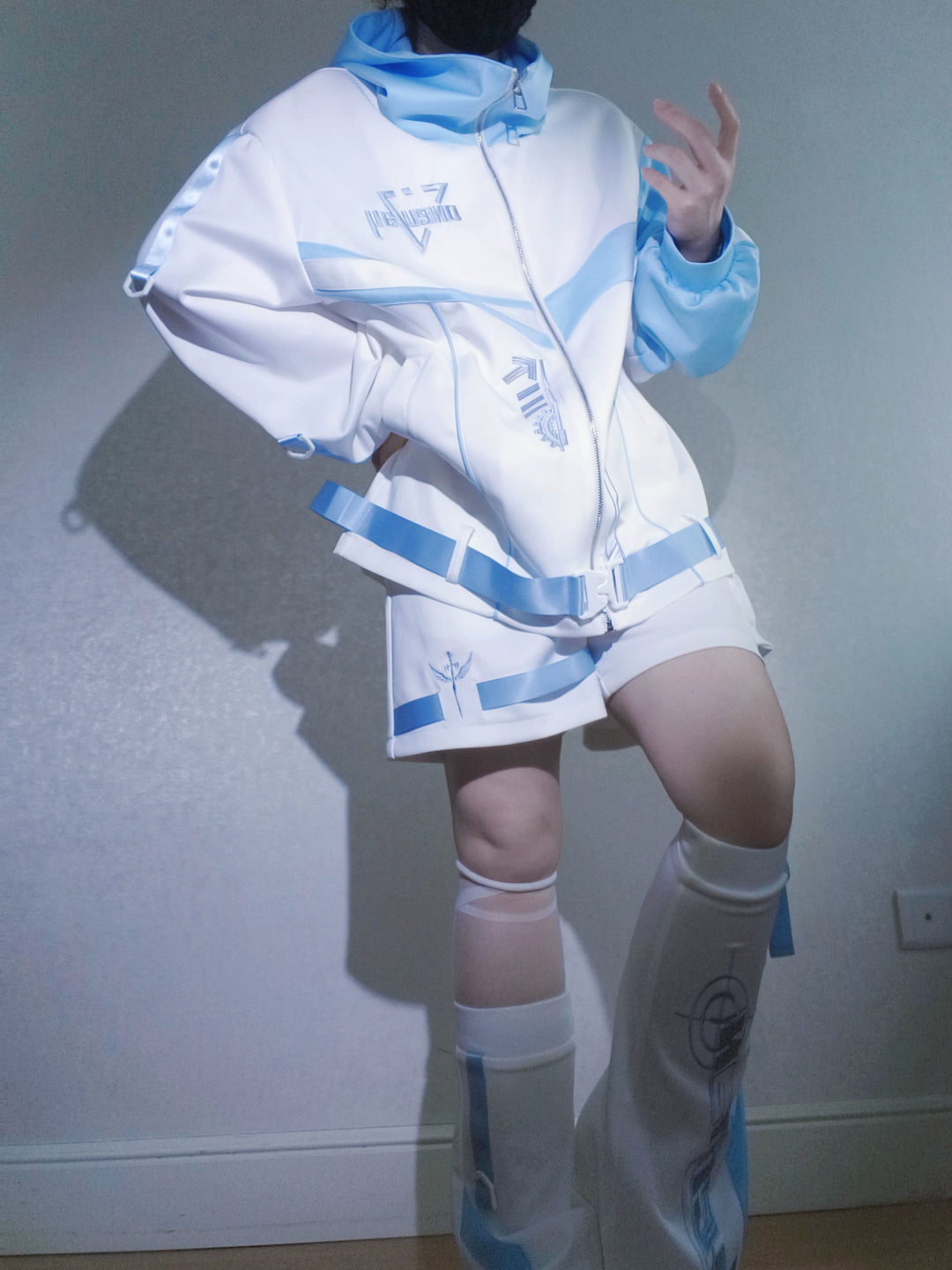 Tenshi Kaiwai Techwear Jacket & Elastic Shorts Set (L M) 45013:846207