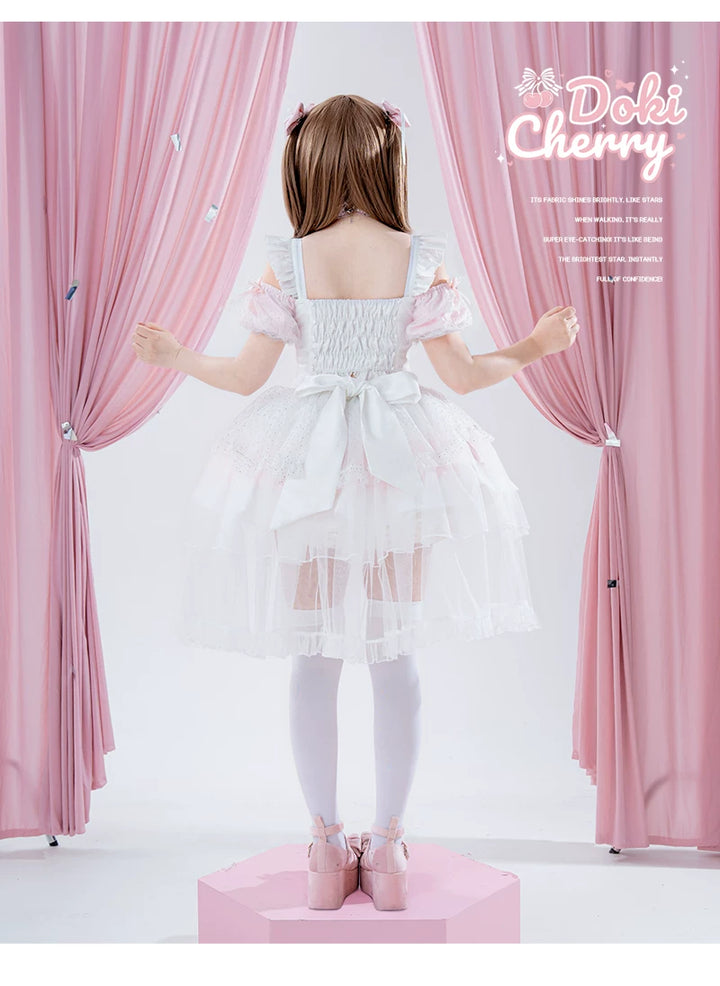 Chika Idol Outfit, Pink Heart-Decorated Top & Skirt 44770:827351