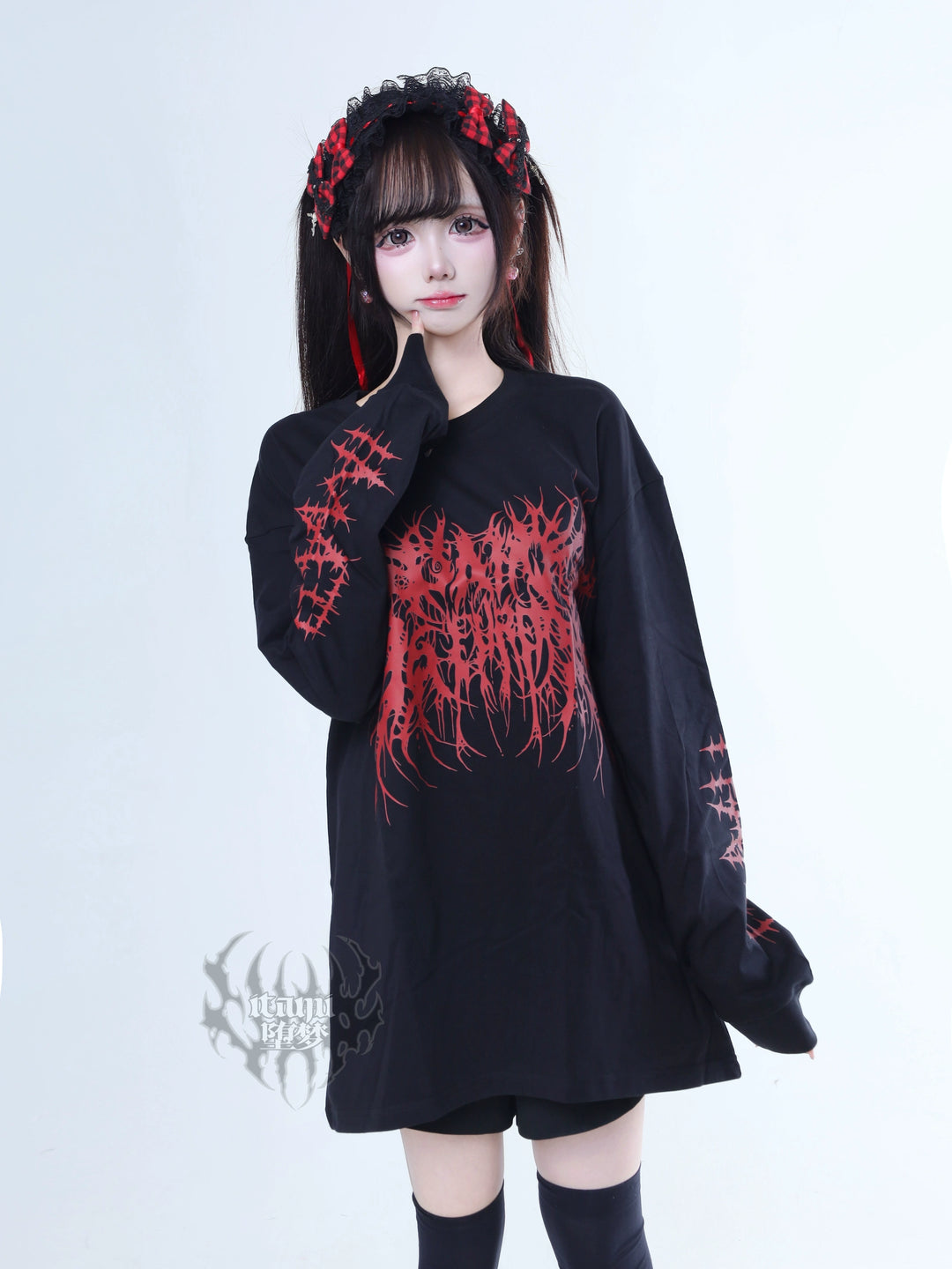 Printed Subculture Long-Sleeved Tee 44293:804729