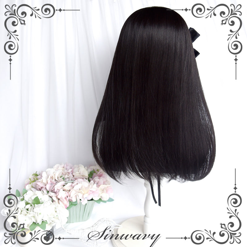 Y2K Long Straight Black Pink Wig For Sweet Spicy Girl 21882:315396 21882:315396