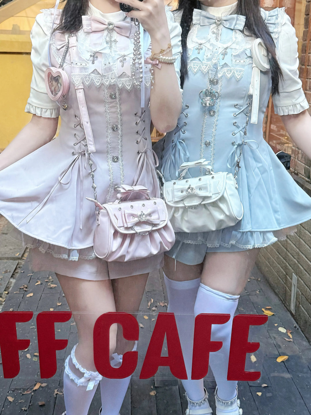 Jirai Kei Handle Crossbody Bag, Adjustable Bag Strap 45110:839393