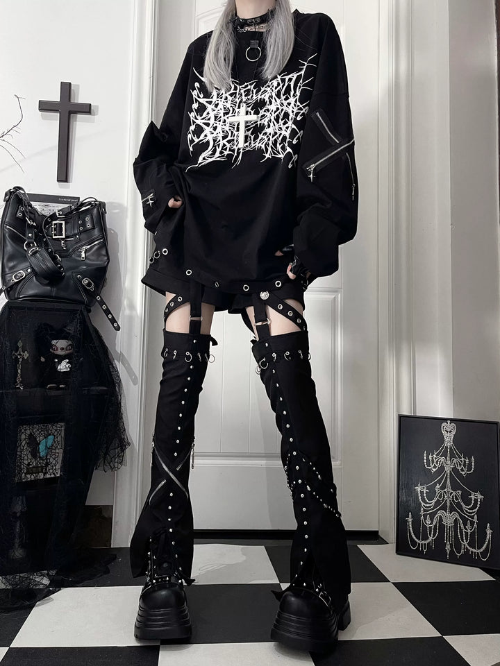 Subculture Long-Sleeved T-shirt, Tie-dye Style Available 44562:816038