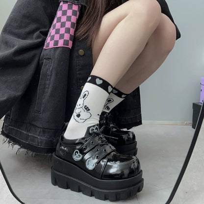 Jirai Kei Punk Fashion Cross Platform Shoes 4Colors 28958:344114