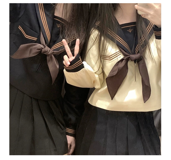 Autumn JK Uniform Sailor Top, Embroidered 43789:786065