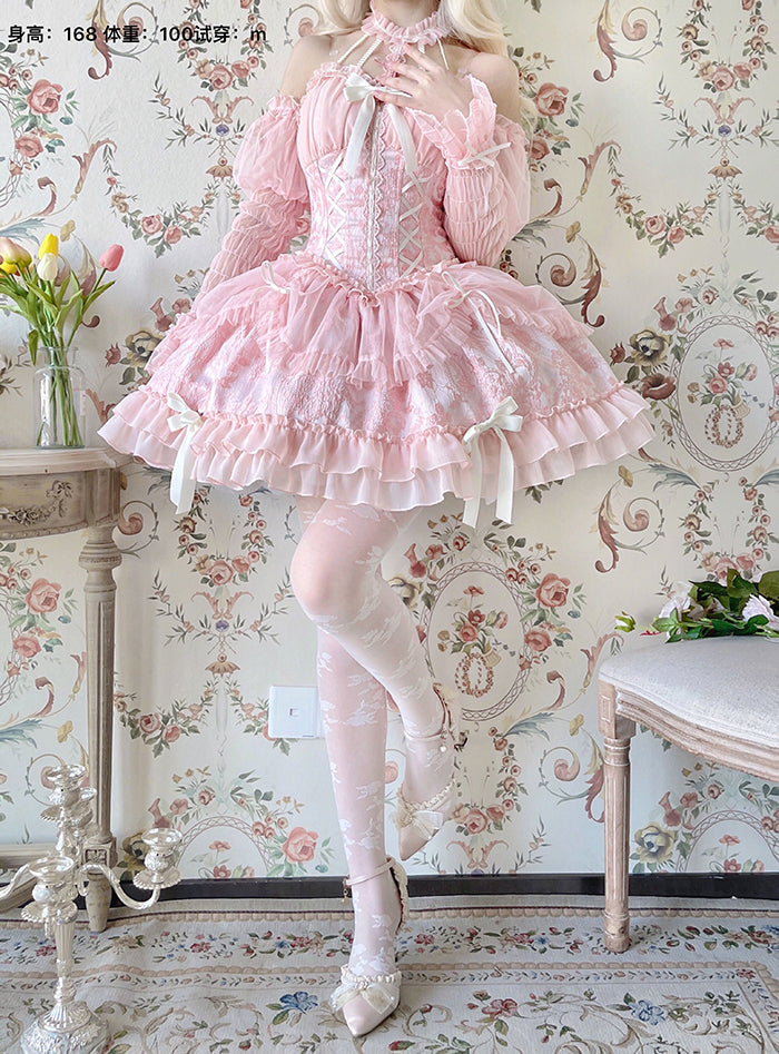 Gothic Lolita Dress Cross-Hime Halterneck Lolita Jumper Dress 35062:478619