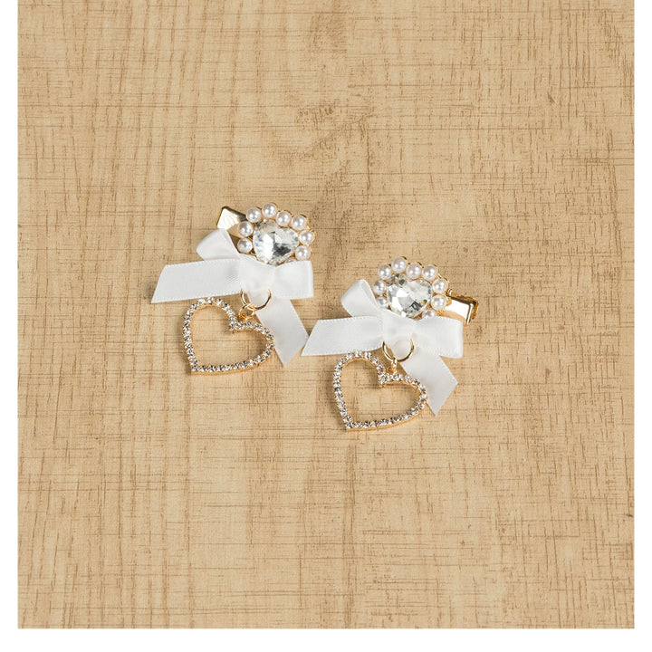 Jirai Kei Mini Hair Clips, Bow and Pompom Styles 44464:816483