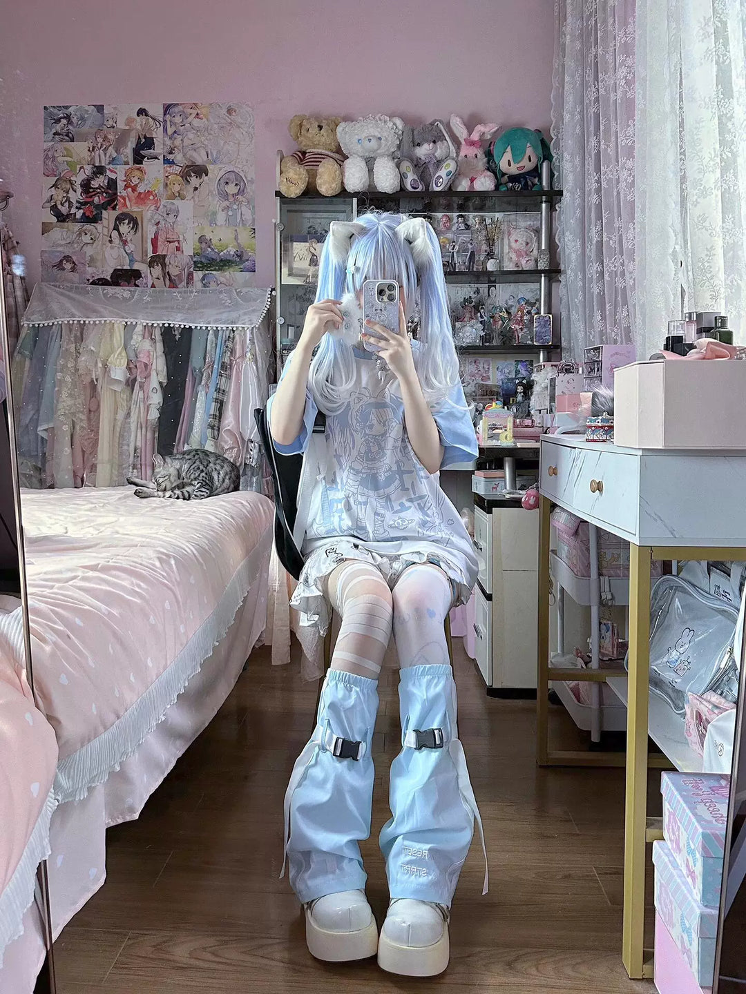 Tenshi Kaiwai Short Sleeved T-Shirt, Anime Graphic 45470:851894