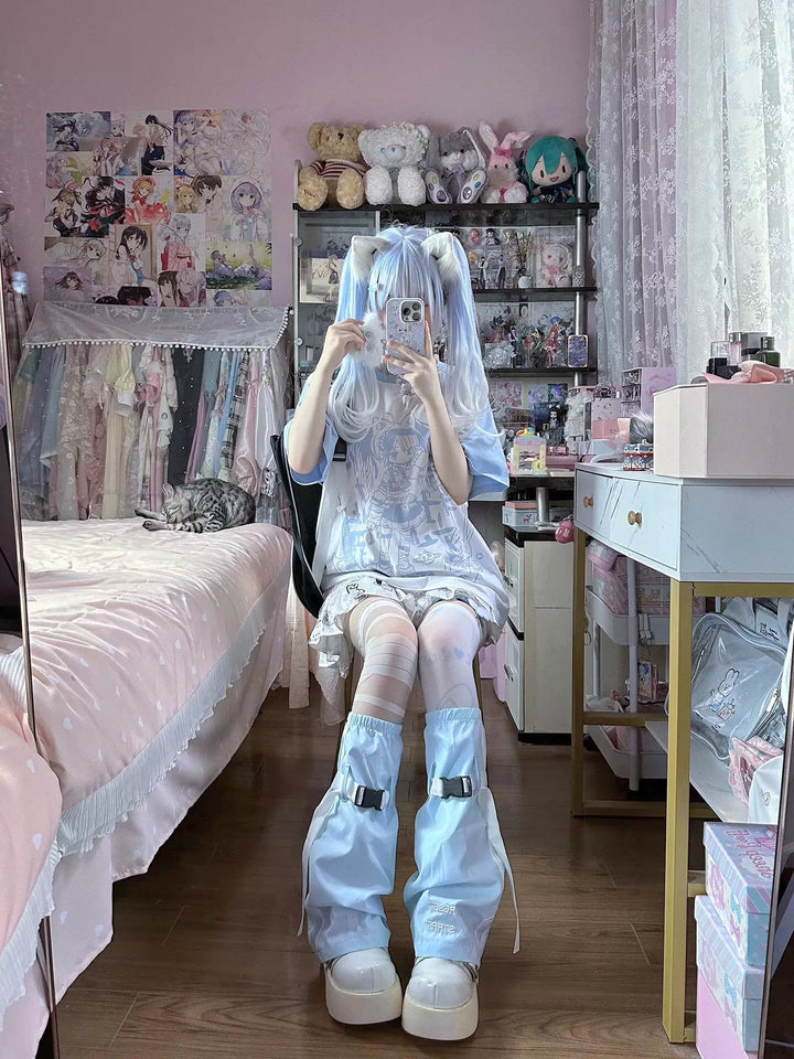 Tenshi Kaiwai Short Sleeved T-Shirt, Anime Graphic 45470:851894
