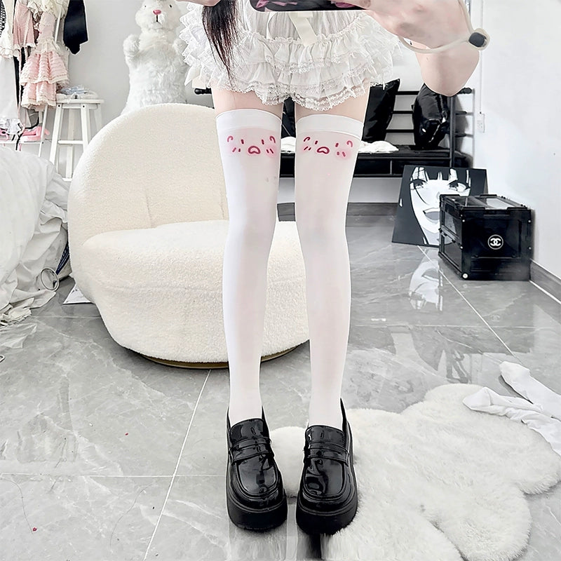 Kawaii Over-the-Knee Socks Printed High Tube Stockings 37740:576214