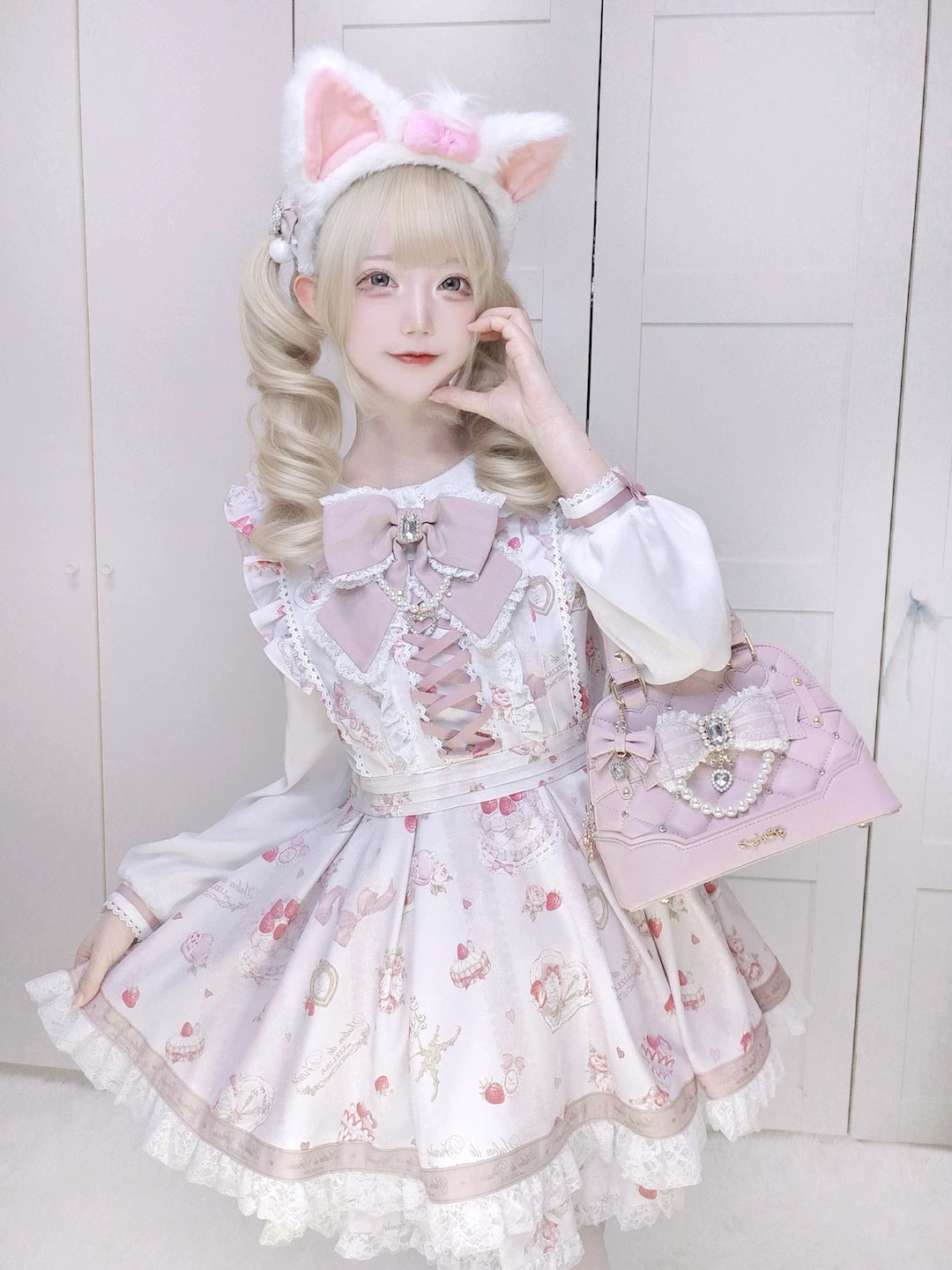 Shell-Shaped Ryousangata Hand Bag, Detachable Shoulder Strap 44773:823275