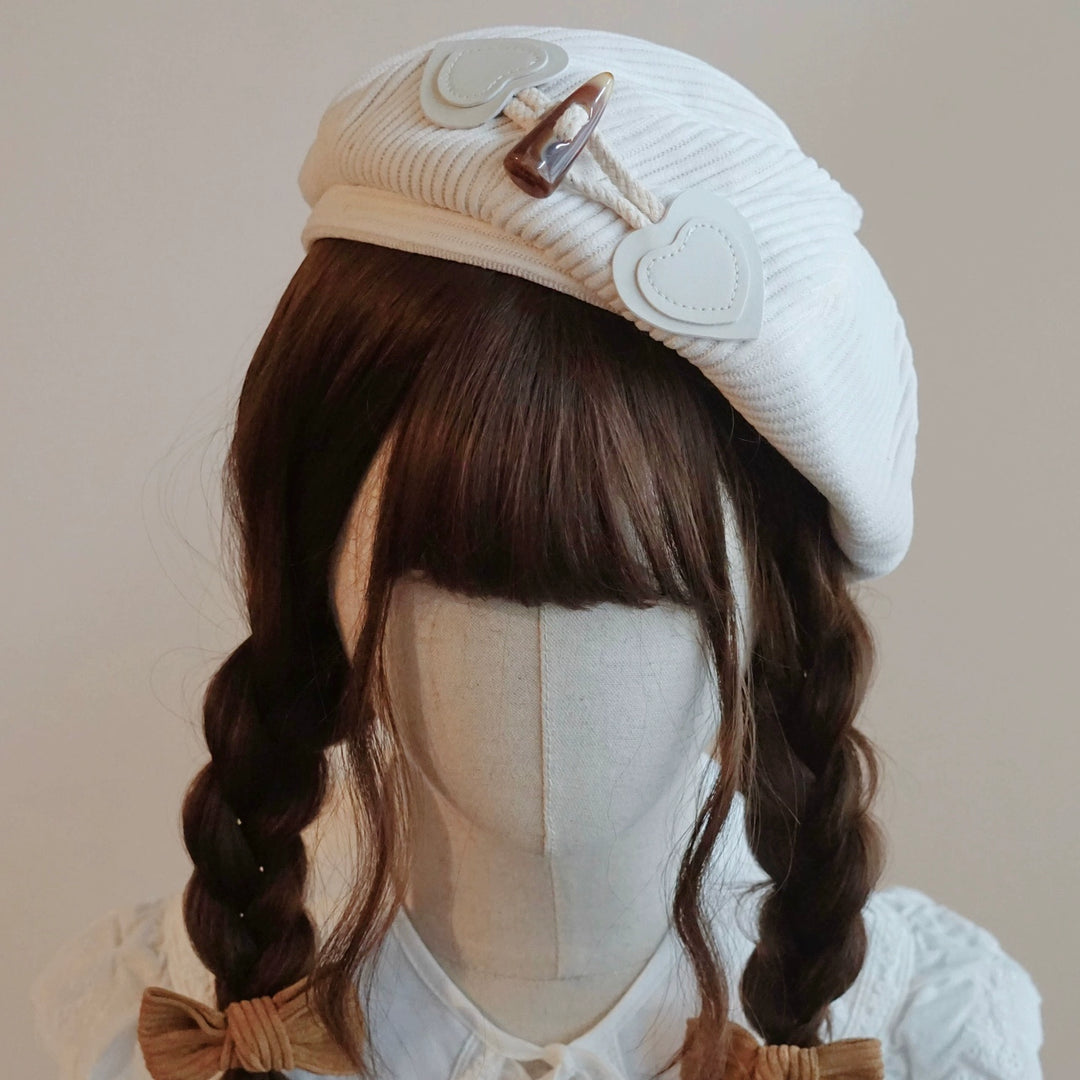 Handmade Beret Autumn-Winter Cloud Beret Duckbill Cap Multicolor 28948:332610 28948:332610