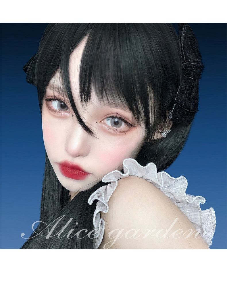 Lolita Wig Side-swept Fringe Wig Long Straight Wig 35938:507690 35938:507690