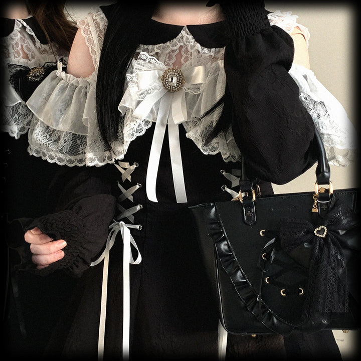 Elegant Long Open-Shoulder Dress, Subtle Floral Pattern 44473:809659