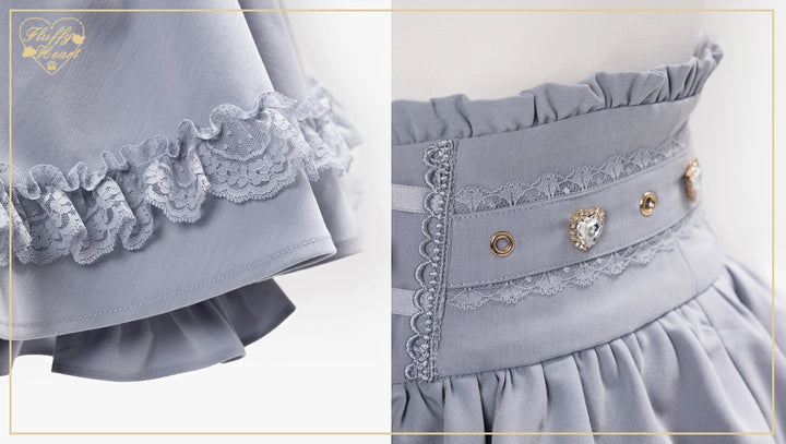 Jirai Kei High Waist Skirt, Built-in Safety Shorts 45720:860307