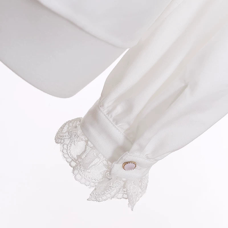Jirai Kei Flutter Sleeve Suspender Skirt Set, Cross Pendants 45581:860434