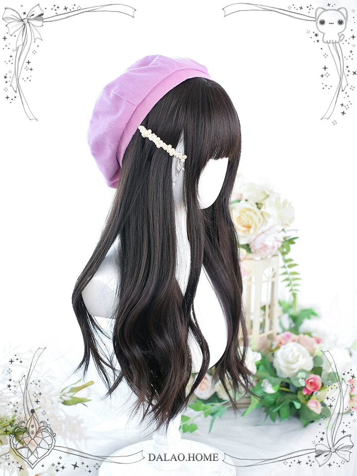 Lolita Wig Long Curly Hair And Straight Bang Multicolors 35930:507088 35930:507088