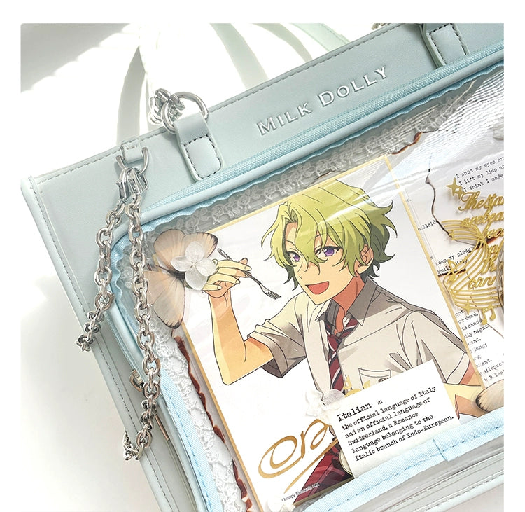 Large Capacity Ita Bag, Checkered Background 43233:779419