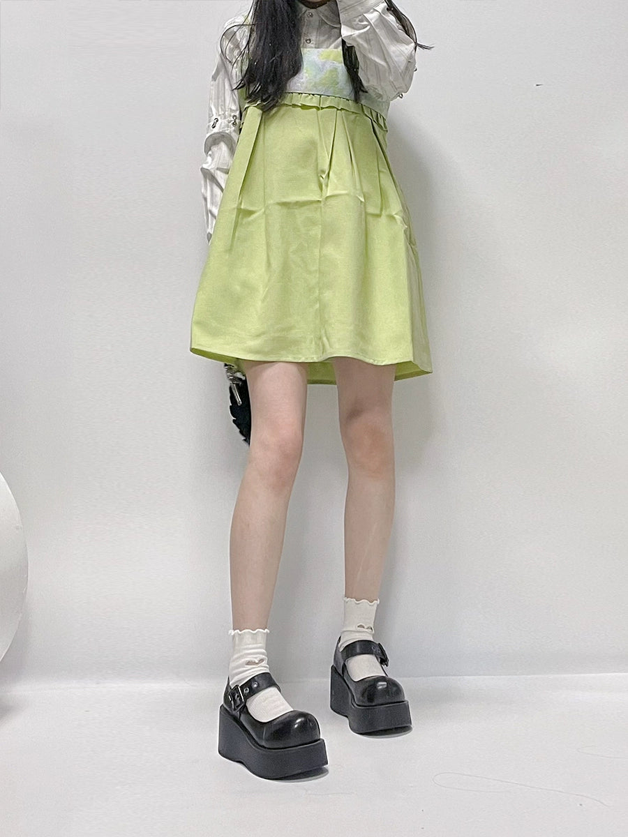 Harajuku Fashion Sponge Sole Thick Bottom Flats Shoes 21866:315048