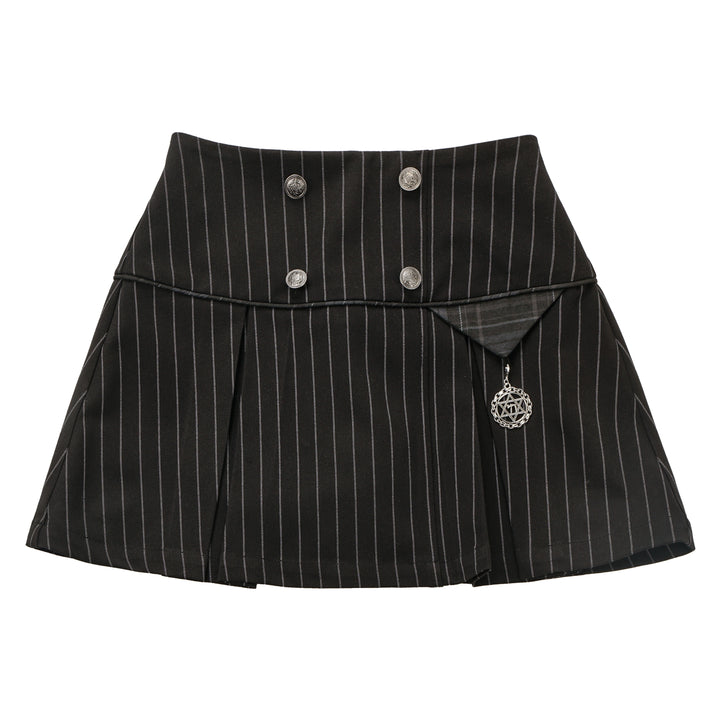 Black Striped Blazer Skirt with White Shirt Set (L M S / Skirt) 29366:355396 (L M S / Skirt) 29366:355396