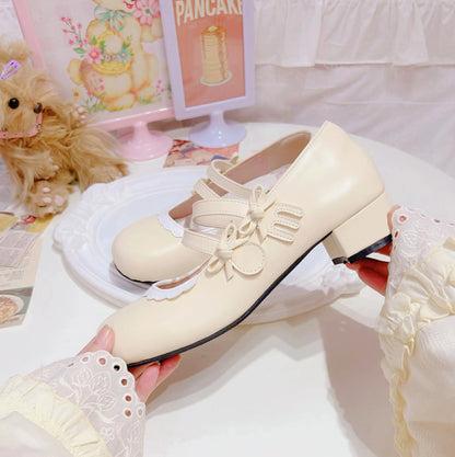 Lolita Shoes Round Toe Sweet Shoes Low Heel 37028:556694