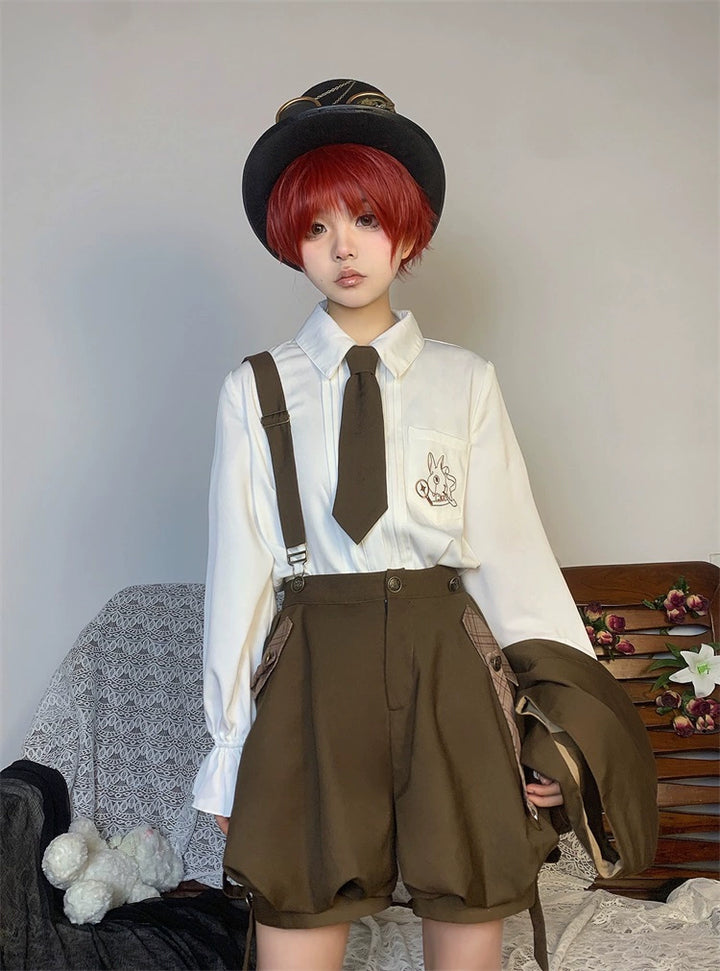 Vintage Ouji Lolita Outfit, Detective-Inspired (L M S) 42714:782964