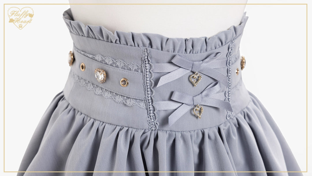Jirai Kei High Waist Skirt, Built-in Safety Shorts 45720:860297