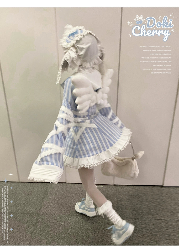 Tenshi Kaiwai Dress + Pocketed Cotton Shorts 43589:780569