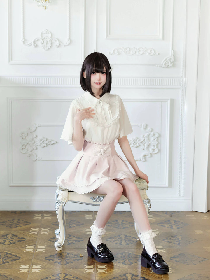 Ryousangata Skirt Outfit, Tencel Blouse 44750:821919