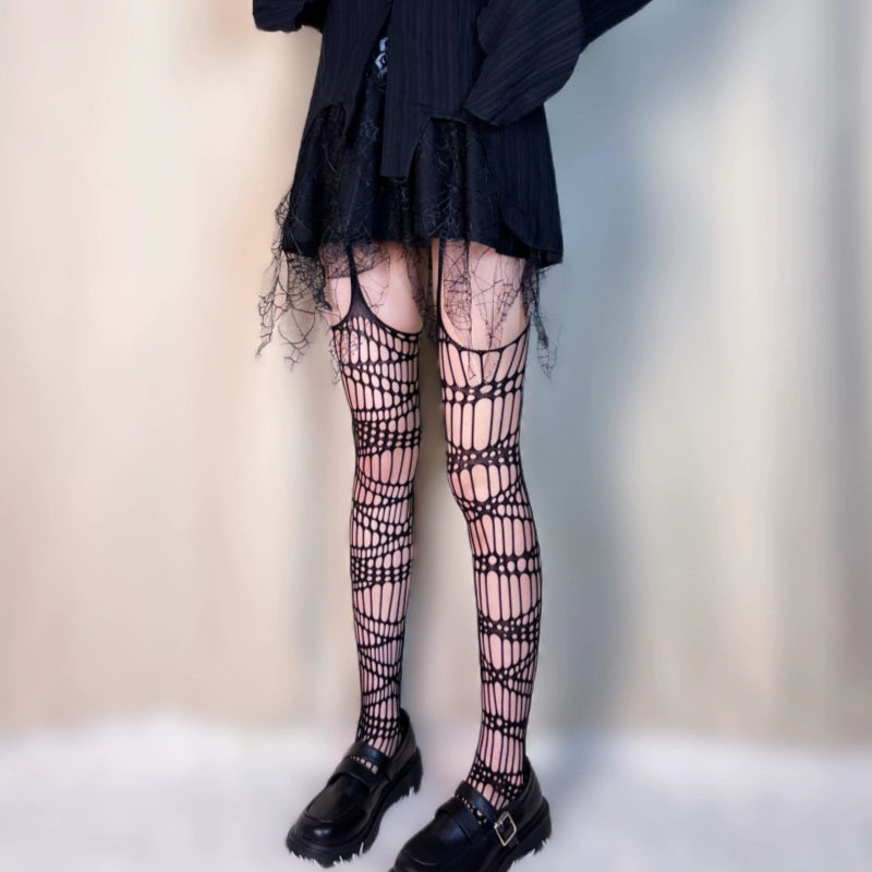 Y2K Socks Black Sexy Tights Fishnet Stockings 39488:635124