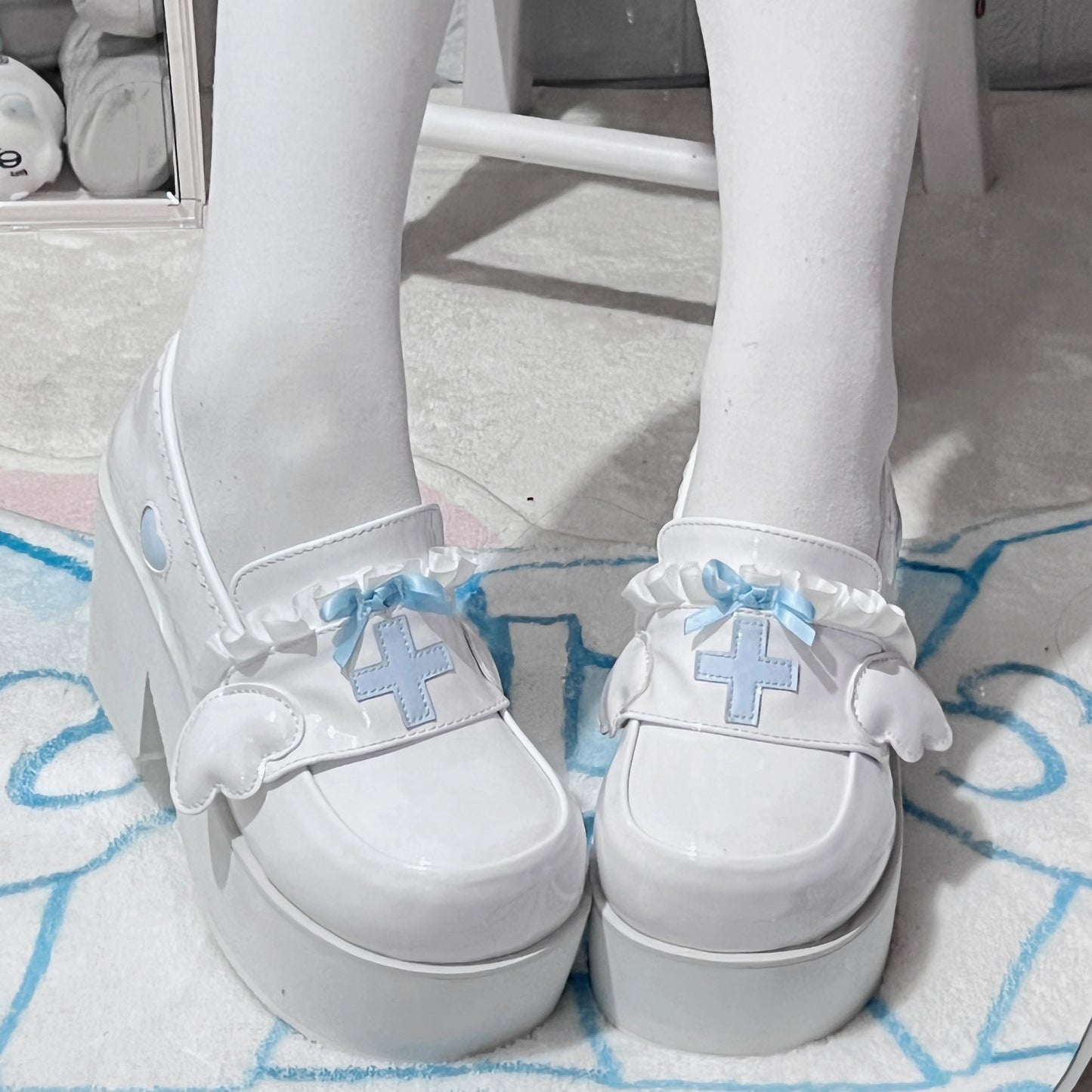 Round toe platform shoes KF82097