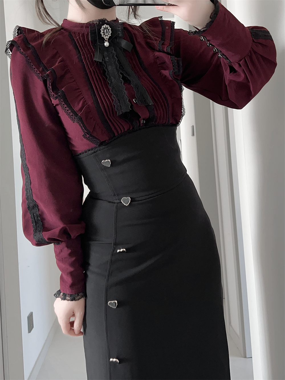 Jirai Kei Ankle-length Mermaid Skirt, Workwear (2XL L M S XL) 43985:791702
