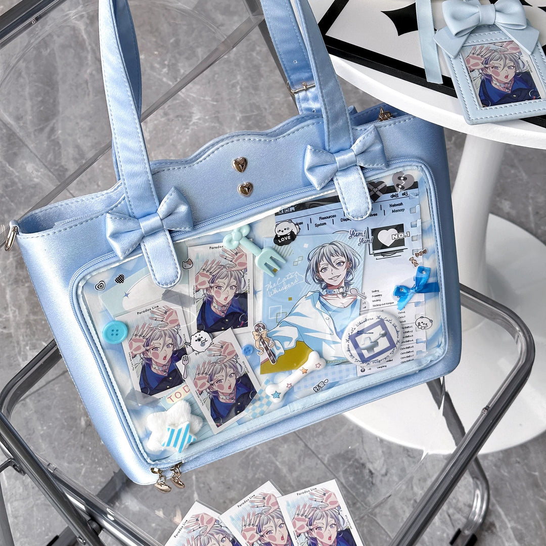 Kawaii Itabag Large Capacity Handbag With Bow Details 38032:582192