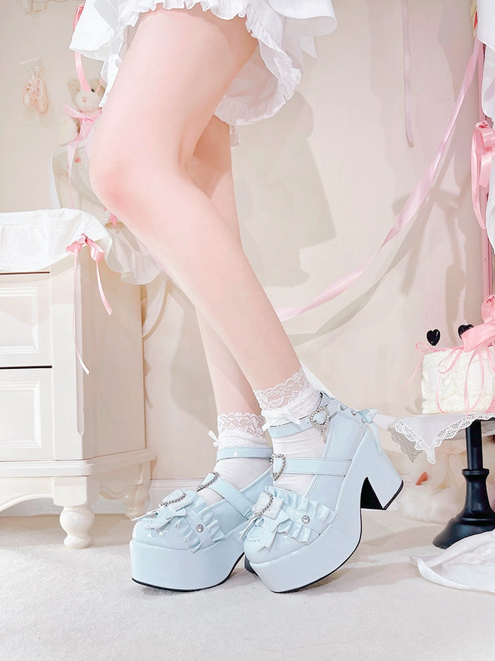 Jirai Kei Platform Shoes High Heel Shoes Multi-color Shoes 40102:656502