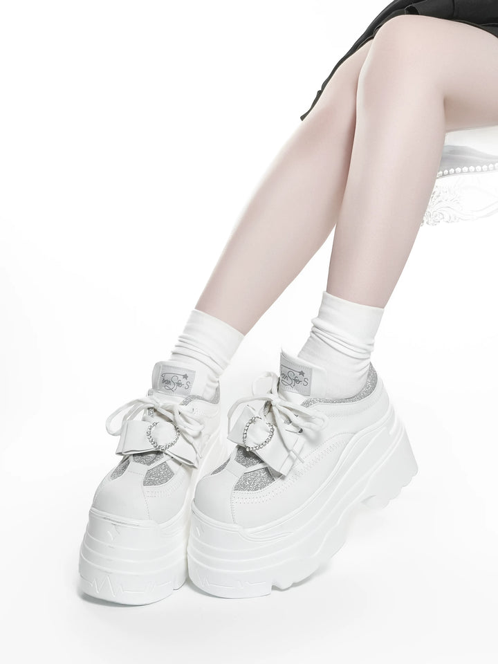 Jirai Kei Platform Shoes, Glitter Upper 45422:847860