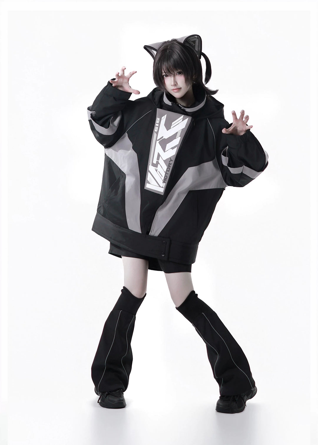 Tenshi Kaiwai Outfit, Windproof Jacket with Fleece Underlayer (L M XL) 44467:809414
