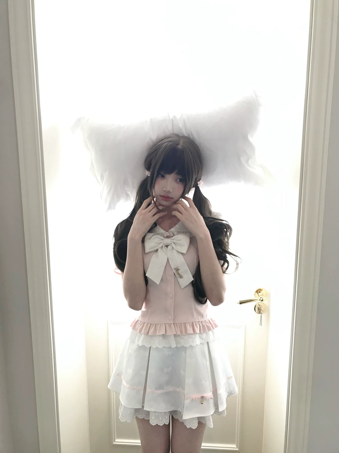 Ryousangata Sailor Collar Blouse, Pleated Skirt 45342:848114