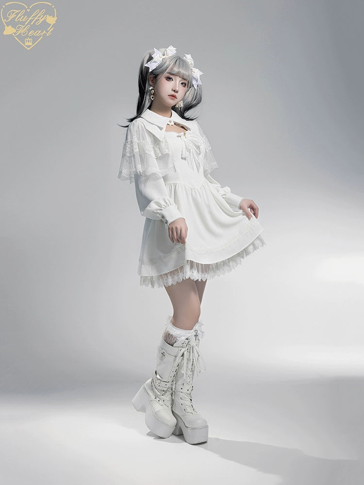 Jirai Kei Dress Decorative Waist Cincher Overskirt 36968:545188