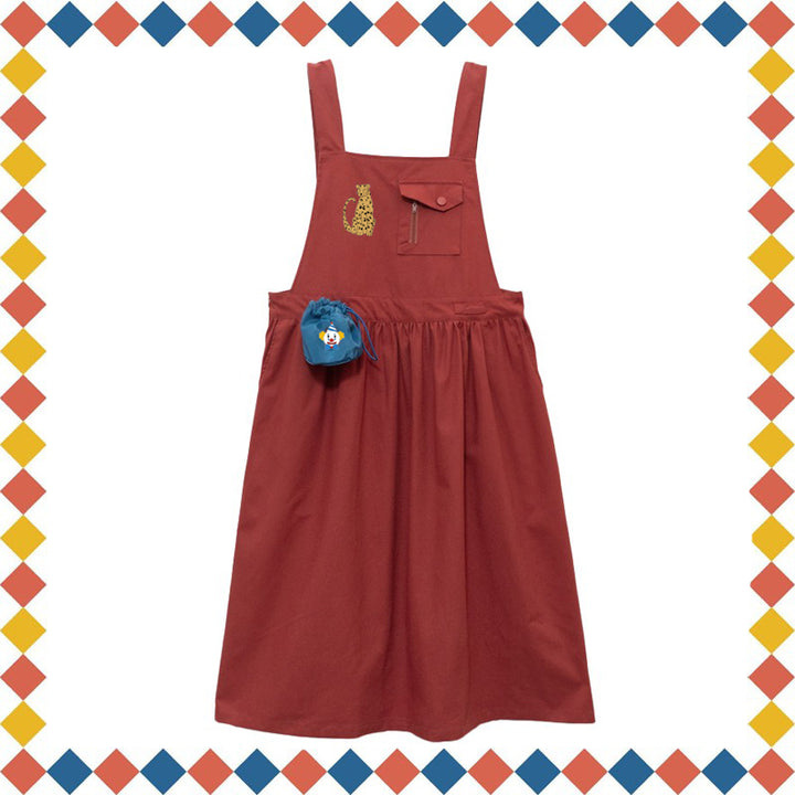 Kawaii Kidcore Clown Dress Red Suspender Dress 31516:366592 31516:366592