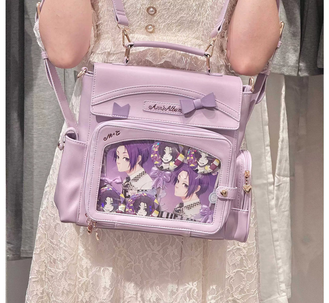 Kawaii Ita Bag with Crossbody Strap, Clear Window 45414:846776