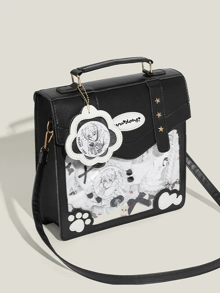 Cat Paw Ita Bag, Backpack with Clear Window 45421:848420
