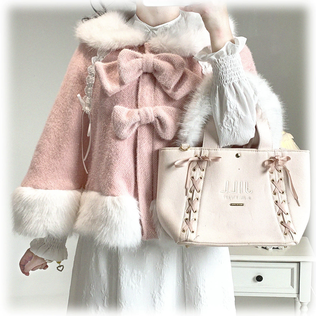 Sweet Bunny Ear Winter Cape, Polar Fleece Lining 44474:809698