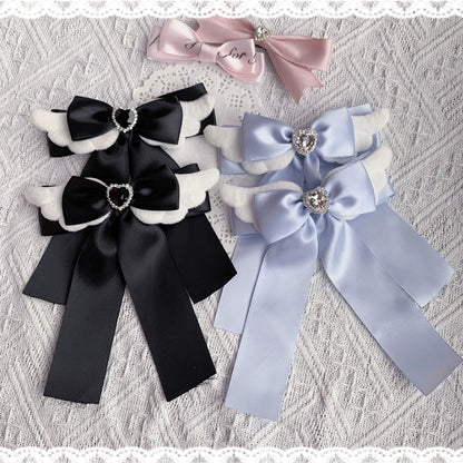 Jirai Kei Headwear Bow And Angel Wings Hair Clip 21670:441108