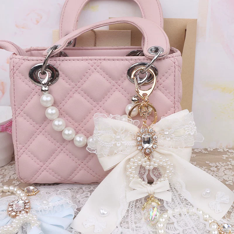 Jirai Kei Key Chain & Bag Charm, Rhinestone Decoration 45074:837223